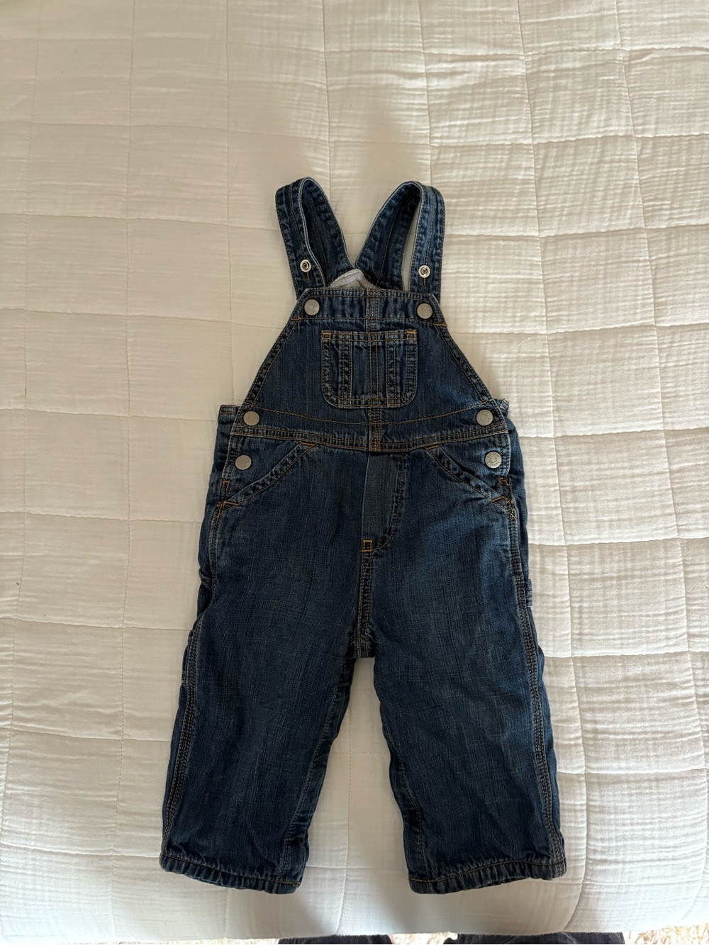 Baby Gap Classic Dark Blue Denim Overalls for Kids